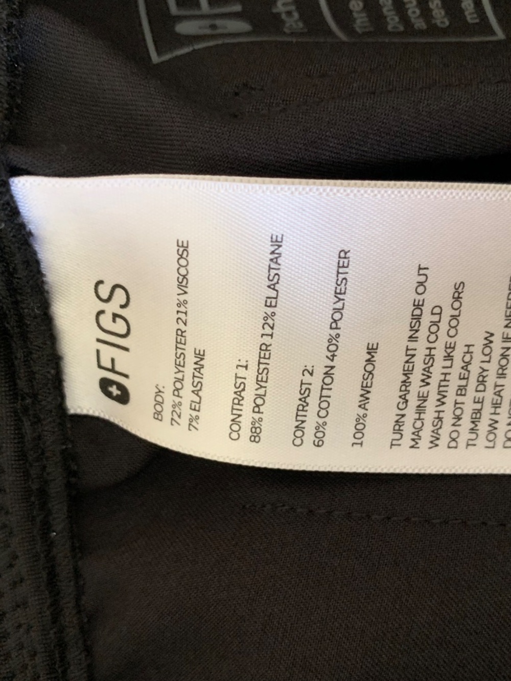 Figs Zamora Joggers Scrubs Lot Black Tech Collection Pants  Workwear Sporty XS - Picture 10 of 11